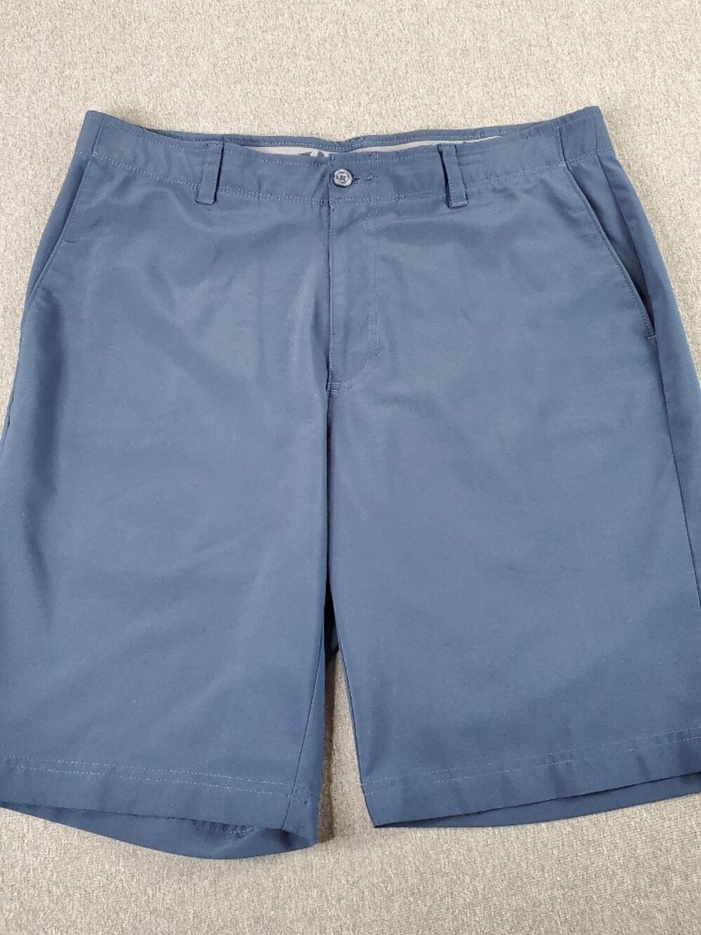 Grand Slam Golf Shorts Men's 34 Light Blue Flat Front Casual Active Stretch